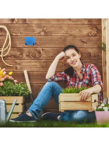 relaxdays 4 x Gerätehalter in Blau