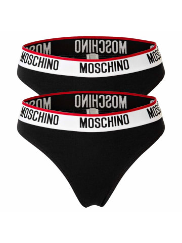 Moschino Slip 2er Pack in Schwarz