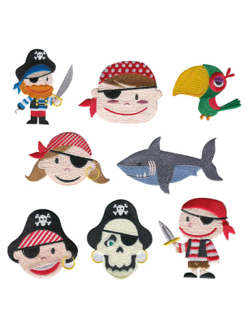 Catch the Patch Piraten Set 8 StückApplikation Bügelbild inBunt