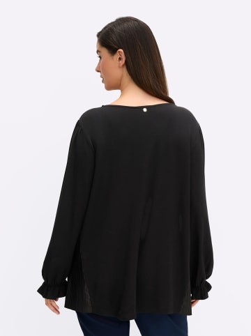 sheego Sweatshirt in schwarz