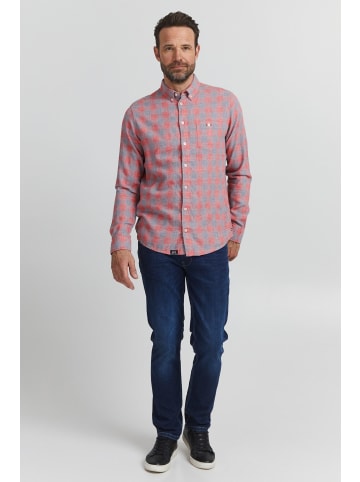FQ1924 Langarmhemd FQYunus 21900330-ME Langarmhemd mit Button-down-Kragen in Rot