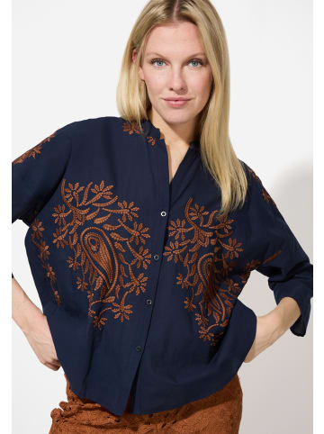 More & More Hemdbluse Stickerei in ink blue