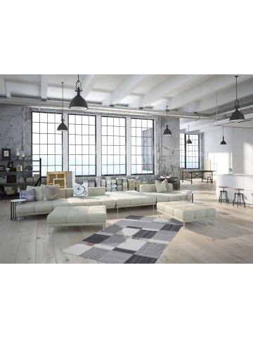 Kayoom Patchwork Teppich Liana 210 in natur - rechteckig