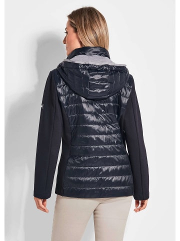 GOLDNER Steppjacke mit abnehmbarer Kapuze in schwarz