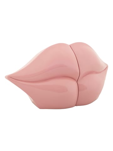 Mauro Ferretti Rosa Buchstütze in Mundform, 27 x 9 x 13 cm