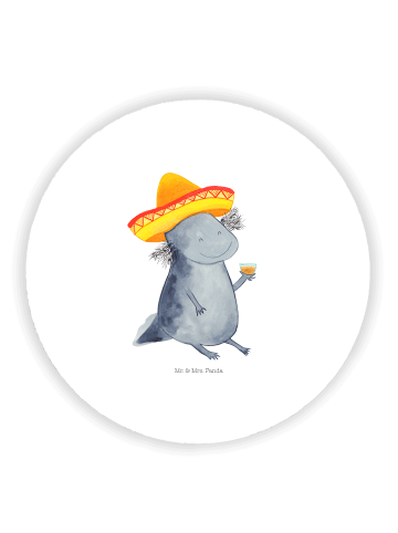 Mr. & Mrs. Panda Kühlschrankmagnet Axolotl Tequila ohne Spruch in Weiß