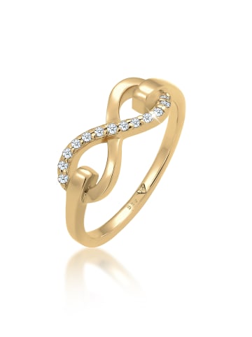 Elli DIAMONDS  Ring 585 Gelbgold Infinity, Verlobungsring in Gold