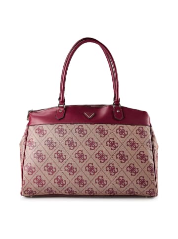 Guess Berta Schultertasche 34 cm in burgundy logo