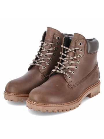 Lumberjack Stiefel mit Warmfutter in braun