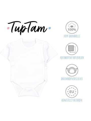 TupTam Baby Jungen Kurzarm Wickelbody 5er Set in weiß