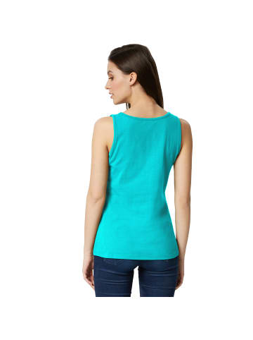 tectake Einfarbiges Damen Top, türkis