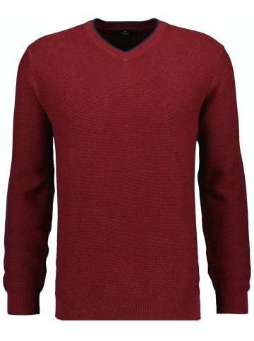 Ragman Strickpullover V-Ausschnitt in Rot