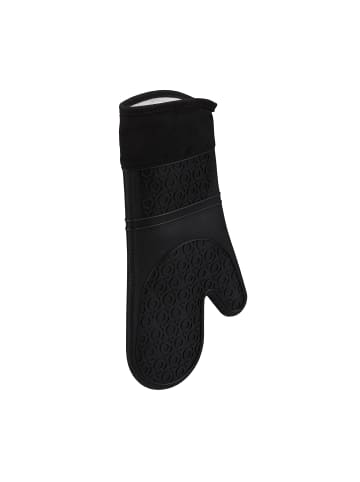 relaxdays 4 Paar Ofenhandschuhe in Schwarz