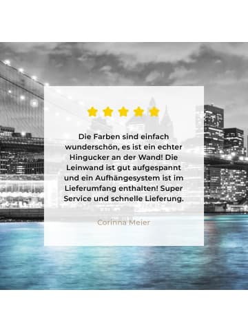 MuchoWow Leinwand bilder Erleuchtete Brücke (BxH)