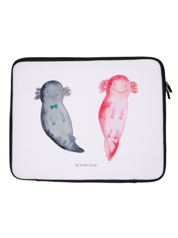 Mr. & Mrs. Panda Notebook Tasche Axolotl Freundin ohne Spruch in Weiß