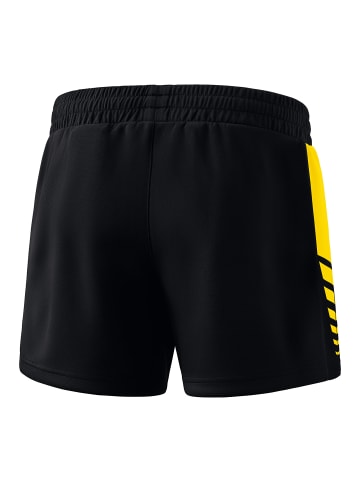 erima Six Wings Shorts in schwarz/gelb