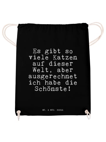 Mr. & Mrs. Panda Beutel Rucksack Es gibt so viele... mit Spruch in Schwarz