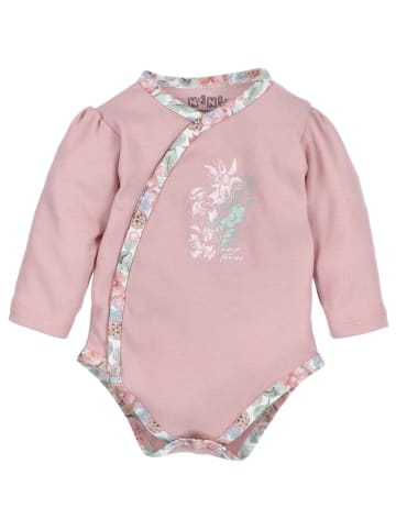 Nini Langarmbody Blume in rosa/pink