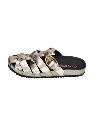 Verbenas Pantoletten MAVEN nappa met in goldfarben