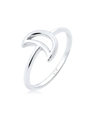 Elli Ring 925 Sterling Silber Halbmond, Astro in Silber