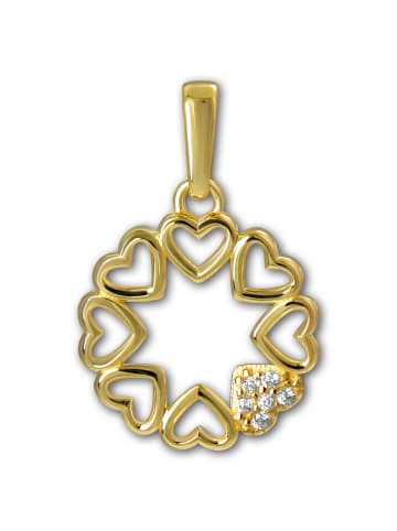 GoldDream Anhänger Gold 333 Gelbgold - 8 Karat Herzen Kettenanhänger