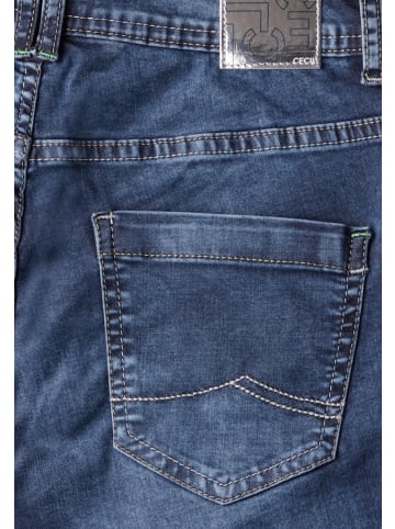 Cecil Wide Leg Jeans in Blau