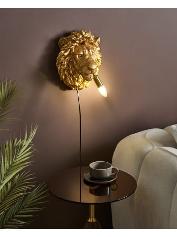 Wandleuchte SIMBA in Gold/Messing - (W) 23 x (H) 30 x (L) 17 cm