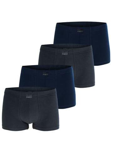 Bugatti Boxershorts 4er Pack in Schwarz / Navy