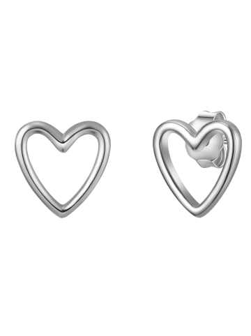 Glanzstücke München Ohrringe Herz aus Sterling Silber in silber