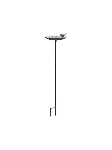 relaxdays Vogeltränke "Blüte" in Braun - (B)19,5 x (H)93 x (T)17 cm