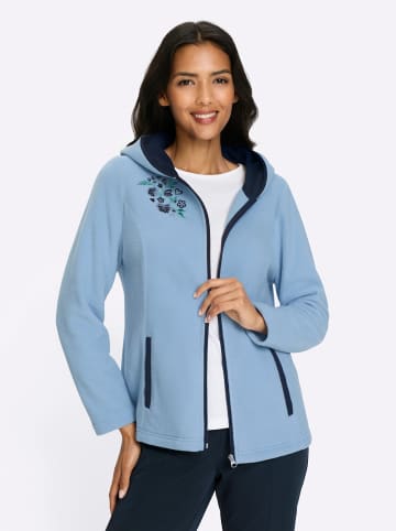 Sieh an! Fleecejacke in eisblau-marine