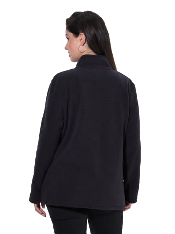 Ulla Popken Sweatjacke in schwarz