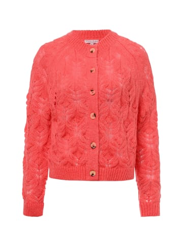 Marie Lund Strickjacke in koralle - 0002