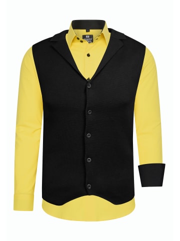 Rusty Neal Hemd mit Weste in Gelb