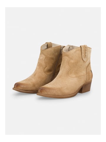 Felmini Wide Fit Stiefelette in Dunkelbeige