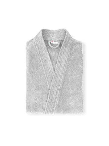 Grace Grand Spa Bademantel Kimono in Silber