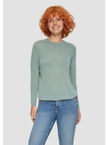 QS Strickpullover in 7219_salbeigrün