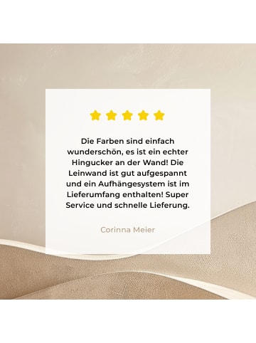 MuchoWow Leinwand bilder Wellen (BxH)