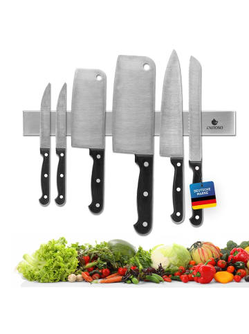 Exitoso Magnetleiste für Messer 40cm Edelstahl selbstklebend Silberfarben