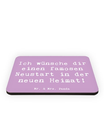 Mr. & Mrs. Panda Magnet Spruch Neustart Umzug mit Spruch in Lavendeltraum