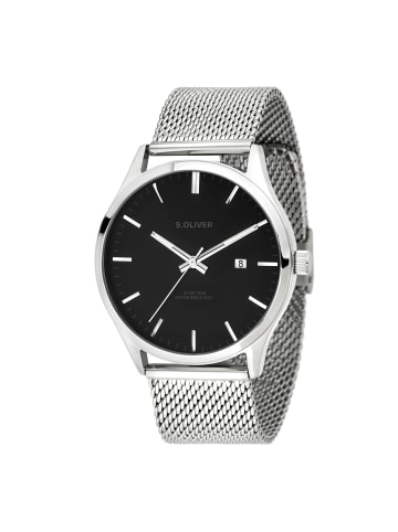 s.Oliver Armbanduhr Modern & Zeitlos in silber
