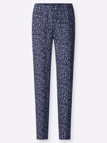 Sieh an! Schlupfhose in marine-weiß-bedruckt