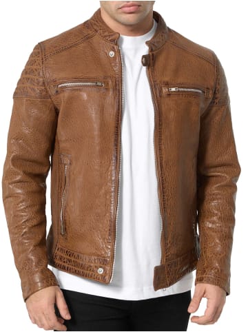 Tazzio Lederjacke "A803" - in Cognac