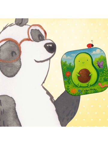 Mr. & Mrs. Panda Untersetzer für Gläser Avocado Kern Design ohne... in Weiß