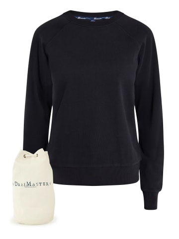 DreiMaster Maritim Sweatshirt + Shopping Bag - Set in Schwarz