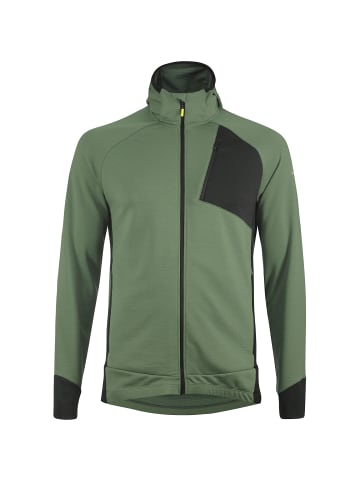 Löffler Rollkragen M ZIP-HOODY TECH-MERINO in Grün2067