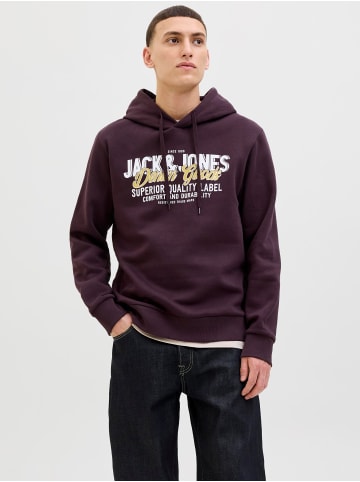 Jack & Jones Kapuzenpullover in Plum Perfect