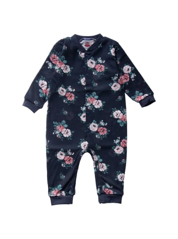 Makoma Strampler Floral in blau