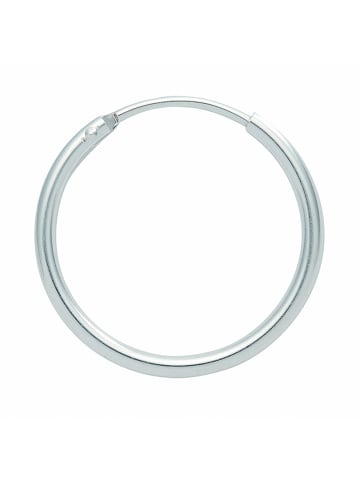 Adeliás Damen 925 Silber Ohrringe / Creolen Ø 13 mm in silber