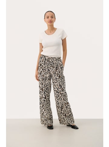 PART TWO Casual Hose TinkePW Easy fit in Nature Leopard Print